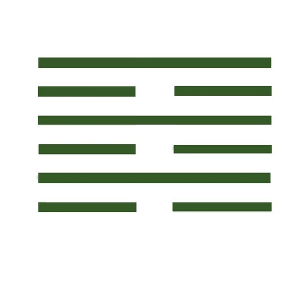 "Fire and Water Unfulfilled (火水未濟)" Hexagram