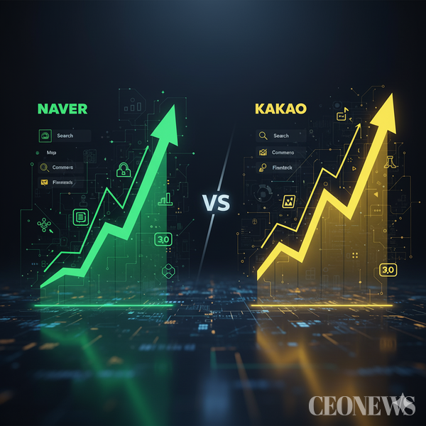 국내 양대 빅테크 '네카오(네이버·카카오)'의 2025년 3분기 실적 희비가 인공지능(AI) 성숙도에서 극명하게 갈렸다. 네이버는 AI를 기존 사업에 성공적으로 접목하며 분기 매출 3조 원, 영업이익 5700억 원이라는 사상 최대 실적을 달성했다. 반면 카카오는 아직 3분기 연결 실적을 발표하지 않았으나, 시장 전망치 컨센서스상으로는 견조한 회복세를 보이면서도 네이버의 'AI 속도전'에는 미치지 못하는 양상이다.